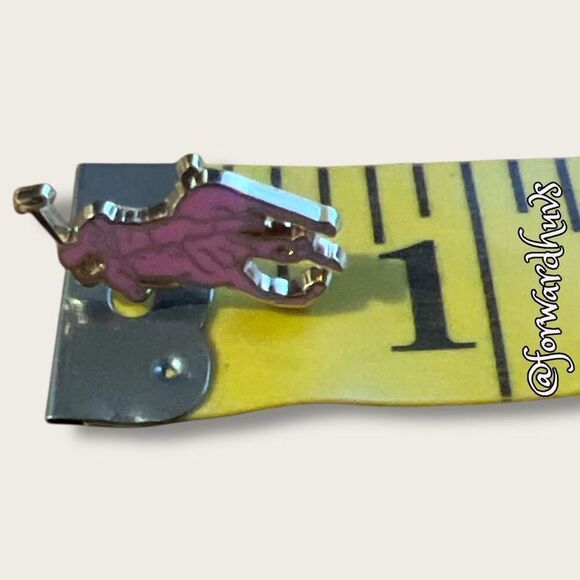 Bundle Sale 3 for $15 | Vintage Gold-Tone Pink Polo Pin - Picture 6 of 7